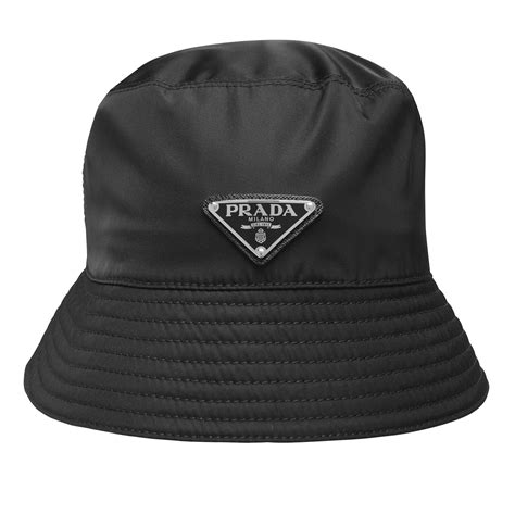 black bucket hat prada|Prada raffia bucket hat.